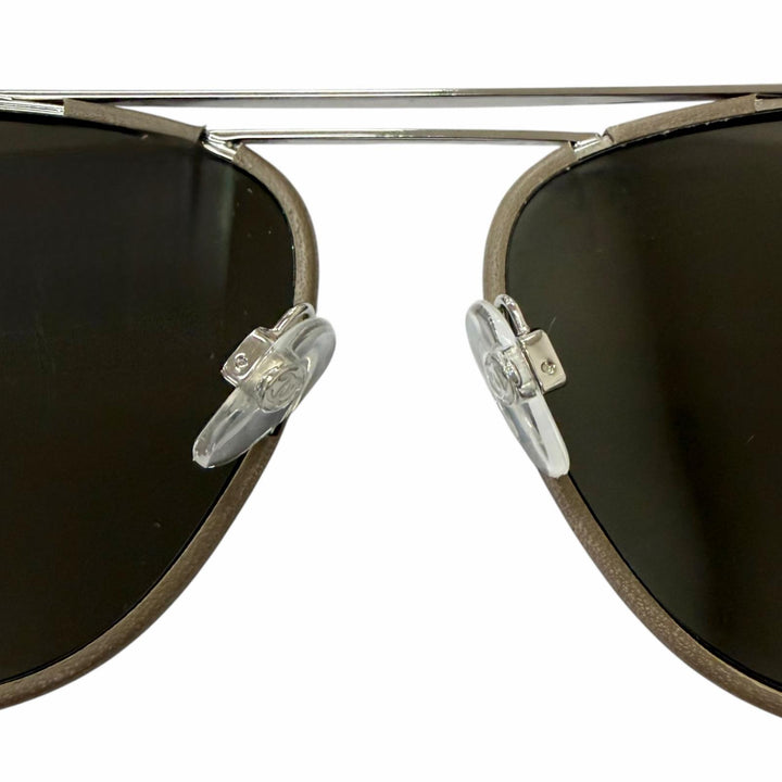 Great CHANEL sunglasses Double-bridge mirrored aviator glasses