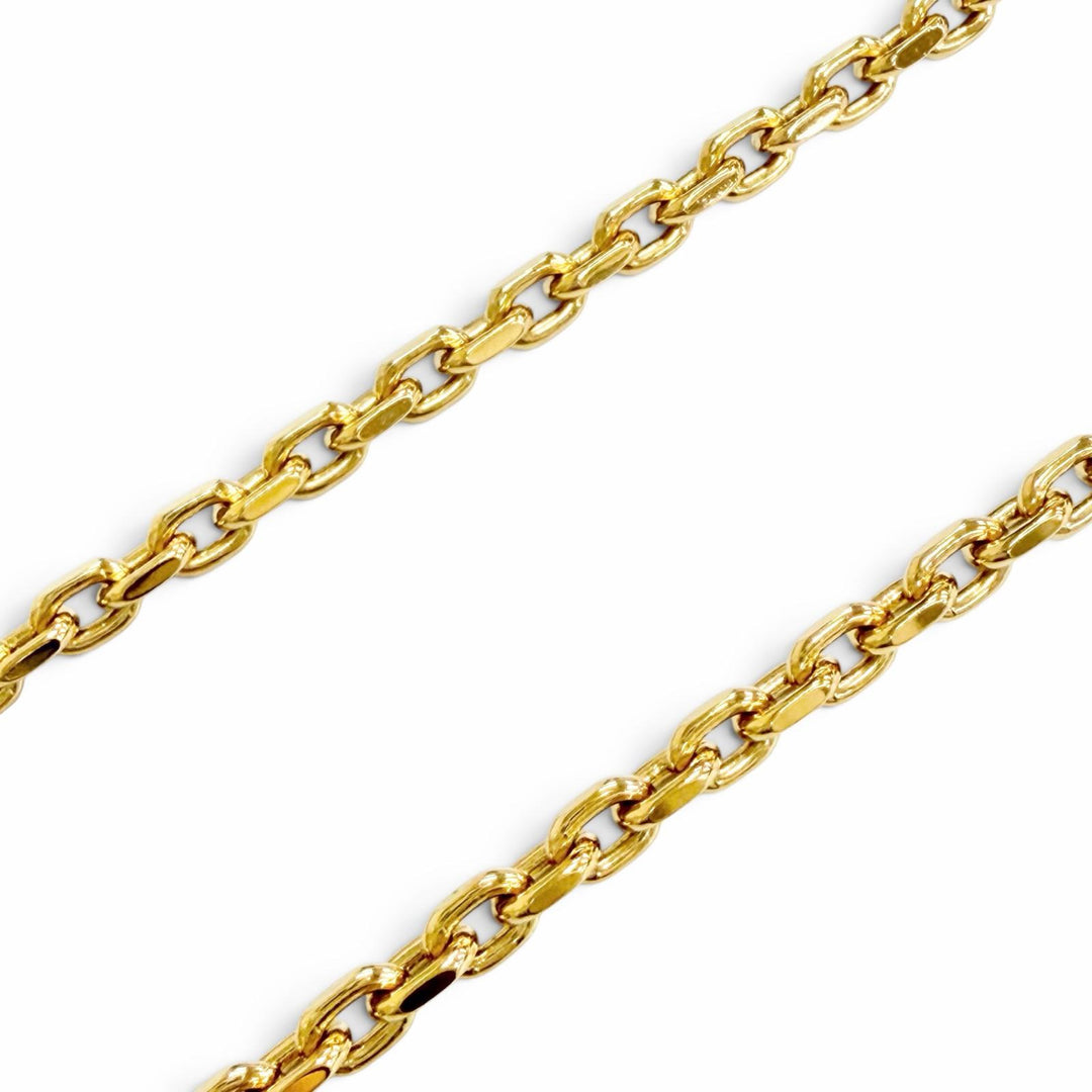 Excellent LOUIS VUITTON Necklace Chain LV Yours Monogram flower gold mens M02740