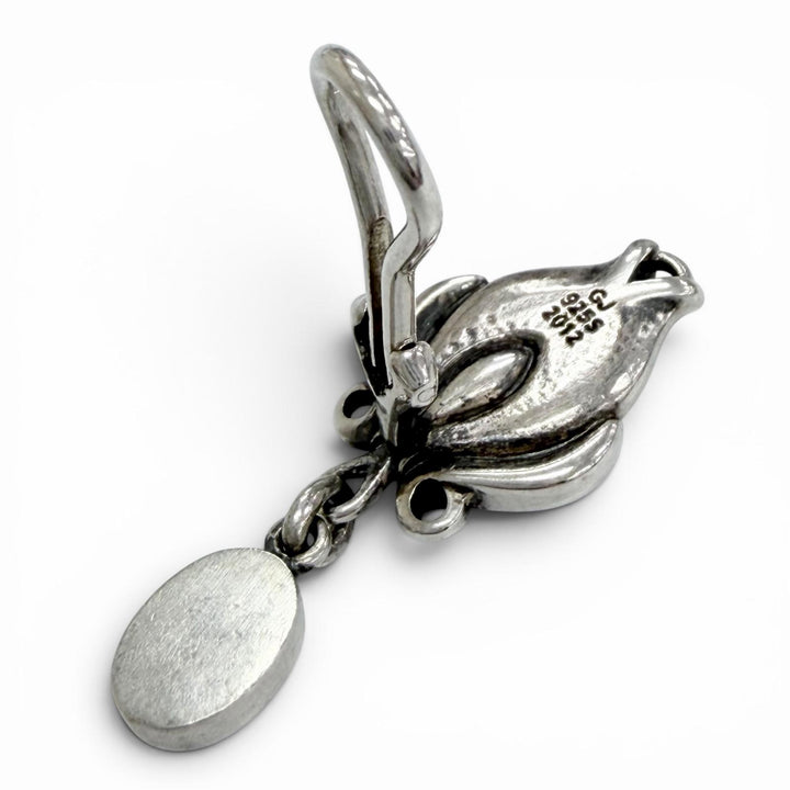 Great Georg Jensen Heritage Collection 2012 Year Earrings Silver 925