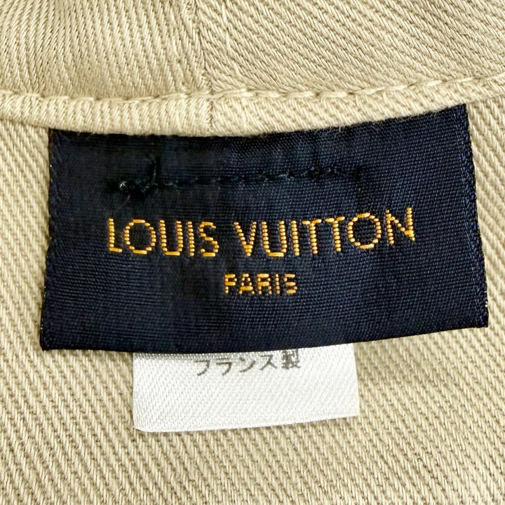 Great LOUIS VUITTON Chapeau Monogram Denim Reversible bucket hat Indigo L MP2441