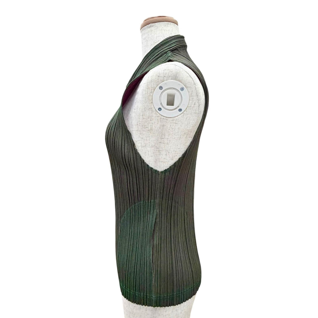 Excellent PLEATS PLEASE Best Zip-up gilet iridescent Women 3 PP14-JE571