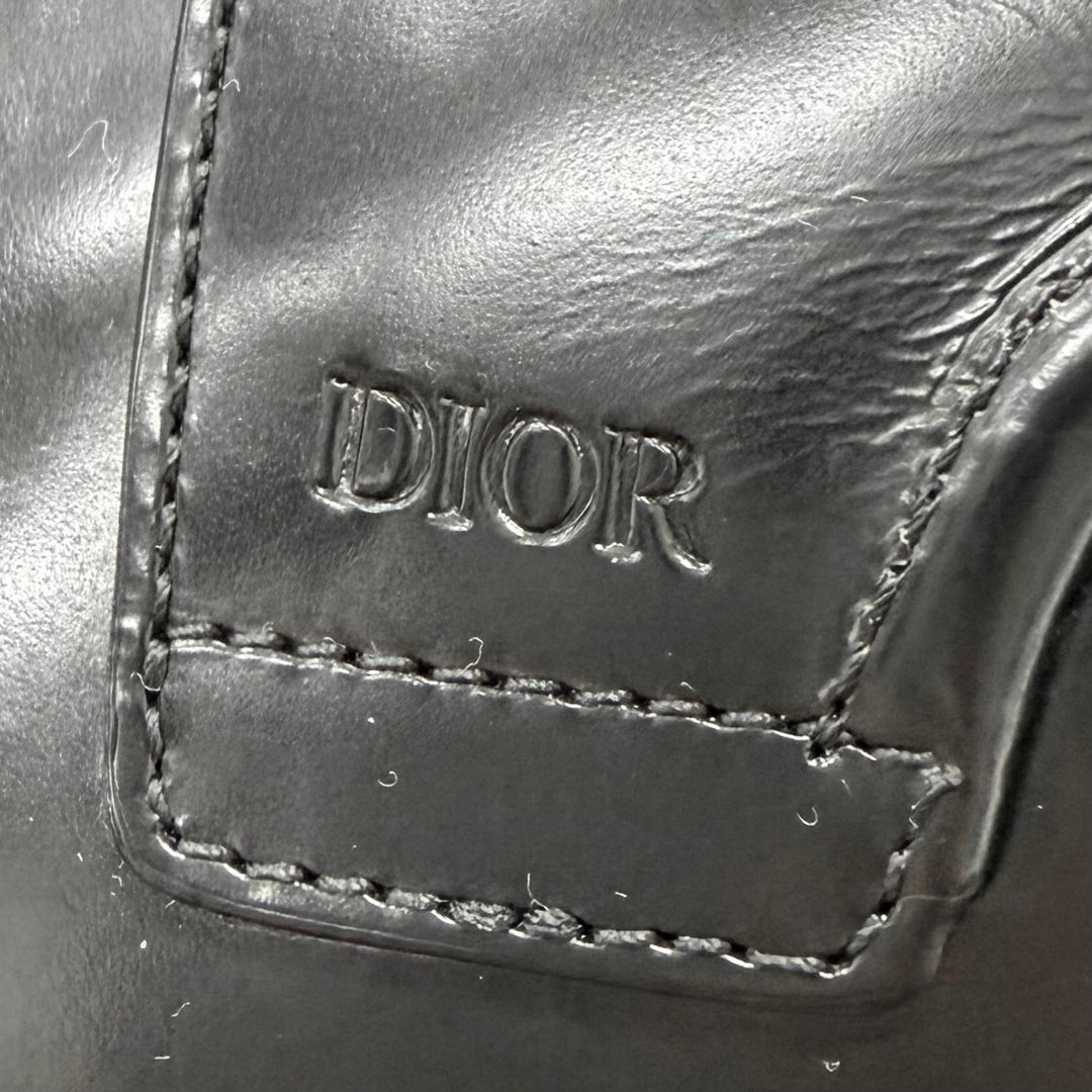 Pristine DIOR Dress shoes Evidence Embossed logo plain toe derby shoes