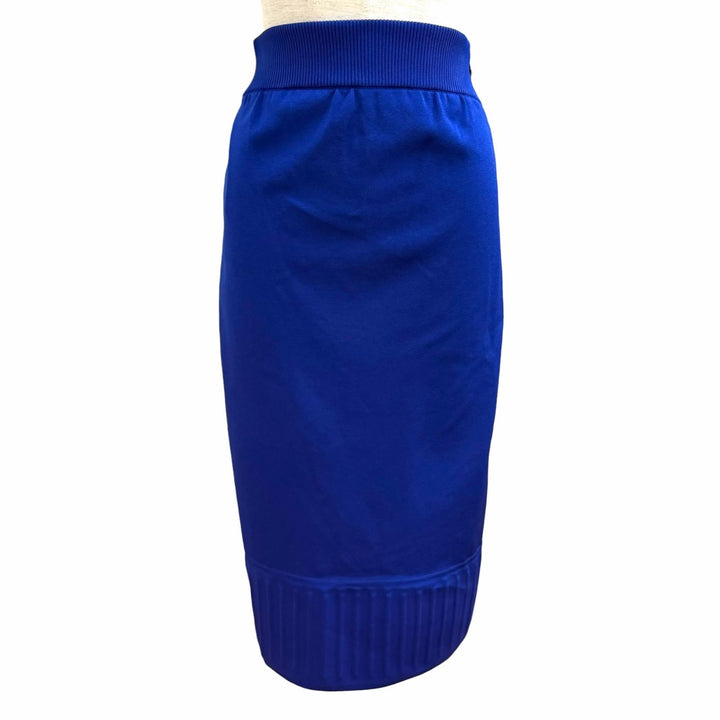 Great CHANEL two-piece set blue Rayon Women 36 P46123 P46122
