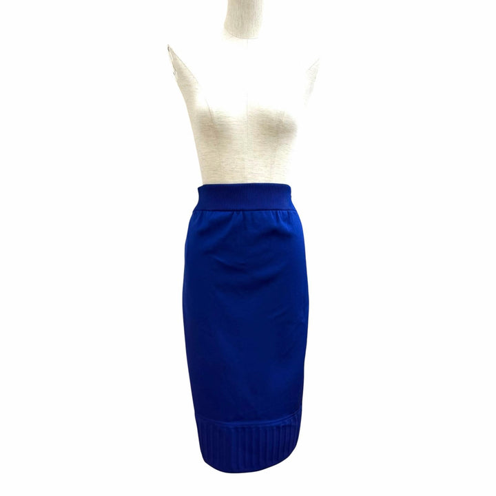 Great CHANEL two-piece set blue Rayon Women 36 P46123 P46122