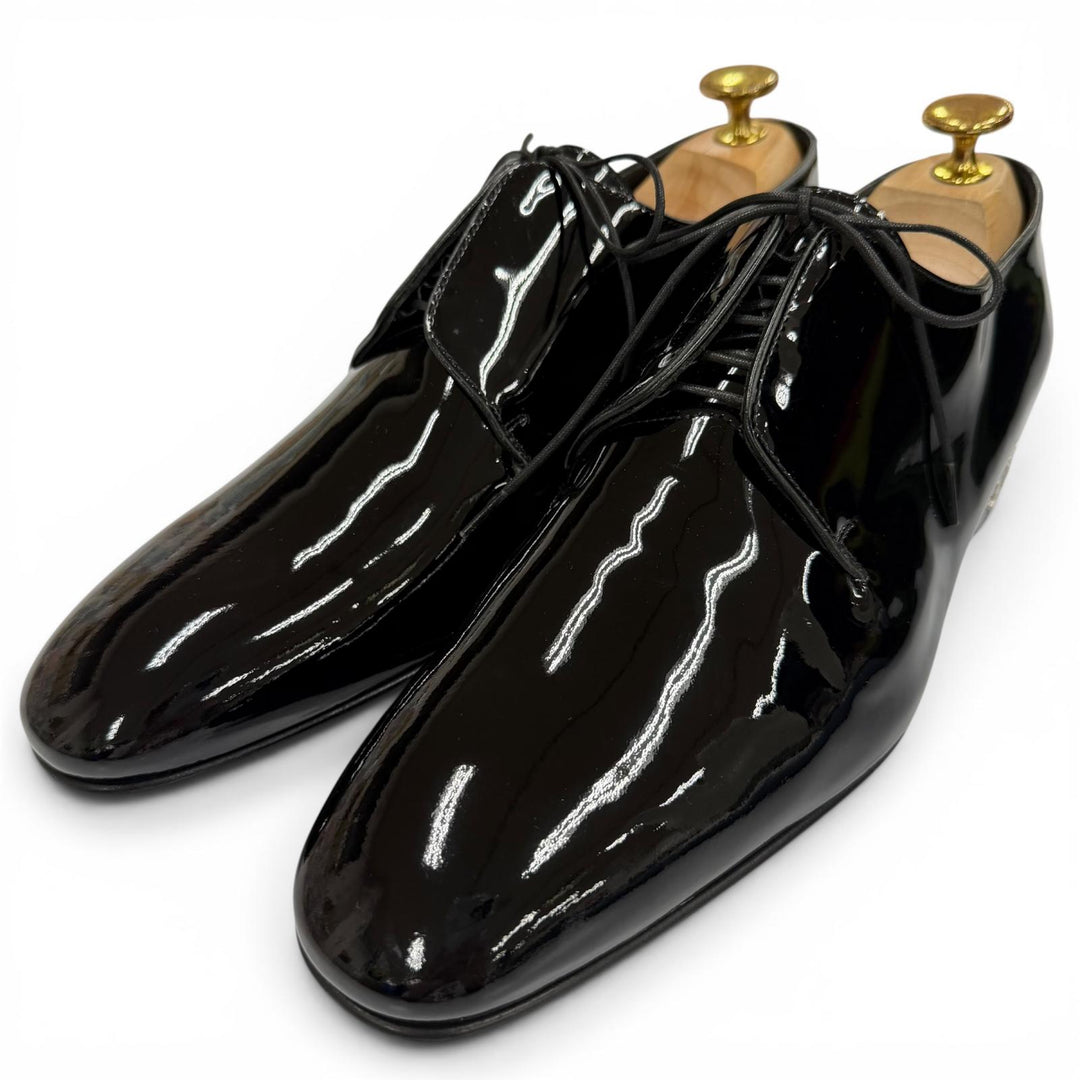 Excellent LOUIS VUITTON Dress shoes black Patent leather mens 6