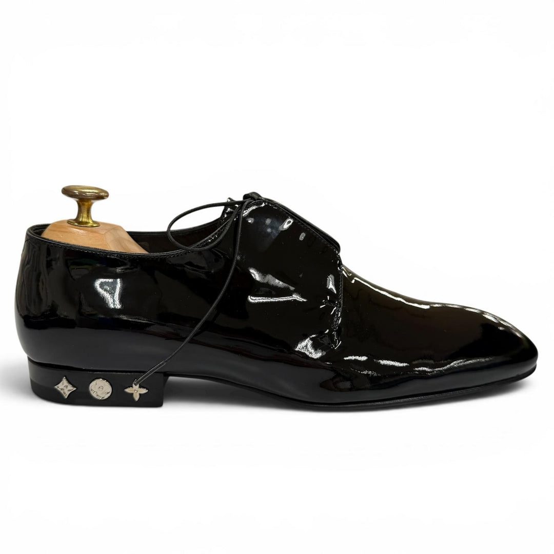 Excellent LOUIS VUITTON Dress shoes black Patent leather mens 6