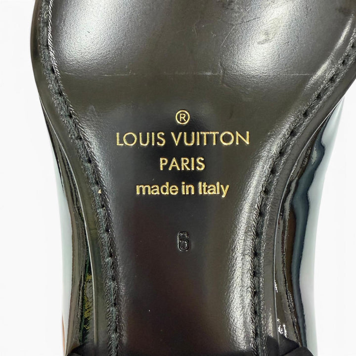 Excellent LOUIS VUITTON Dress shoes black Patent leather mens 6