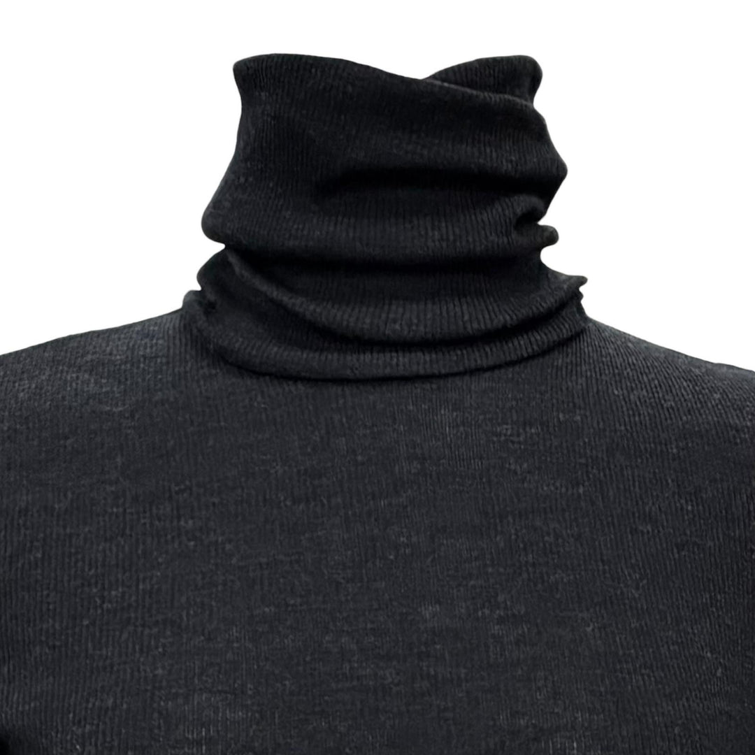 Excellent tricot COMME des GARCONS Turtleneck ribbed knit AD2008 TB-T032