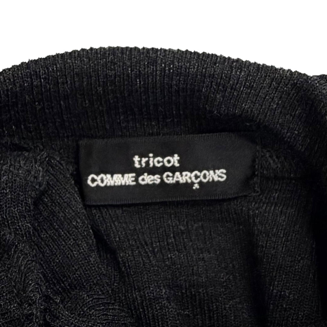 Excellent tricot COMME des GARCONS Turtleneck ribbed knit AD2008 TB-T032