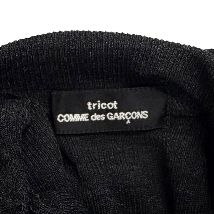 Excellent tricot COMME des GARCONS Turtleneck ribbed knit AD2008 TB-T032