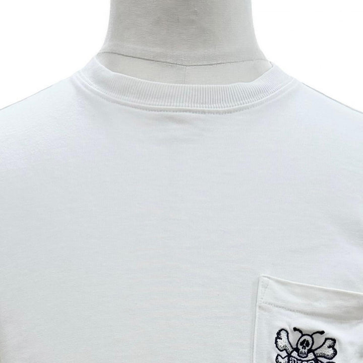 Great DIOR SHAWN STUSSY Short sleeve T-shirt white cotton mens XS 033J644A0554