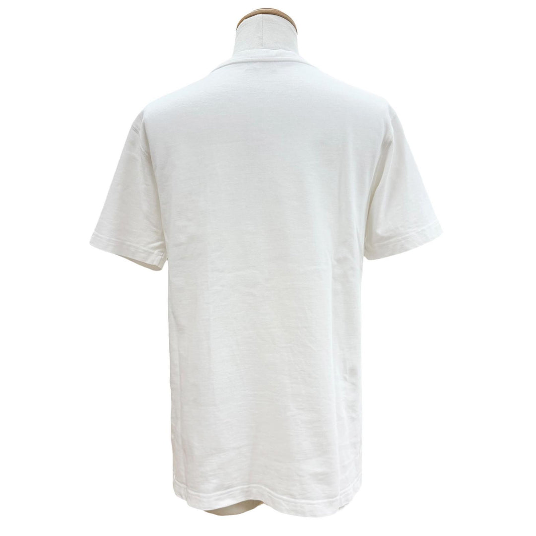 Great DIOR SHAWN STUSSY Short sleeve T-shirt white cotton mens XS 033J644A0554