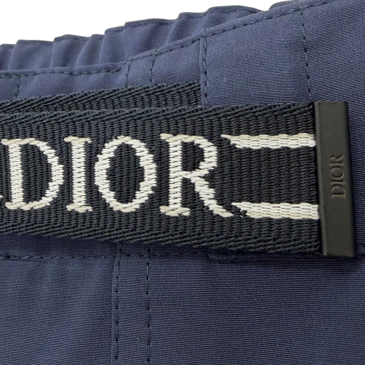 Pristine DIOR Pants Logo belt tapered pants Navy cotton mens 48 113C126A5034