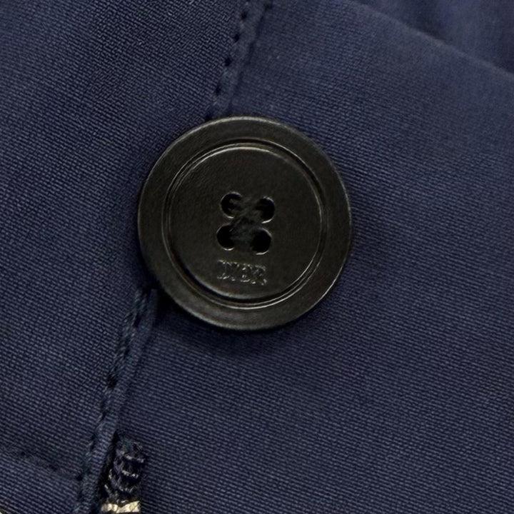 Pristine DIOR Pants Logo belt tapered pants Navy cotton mens 48 113C126A5034