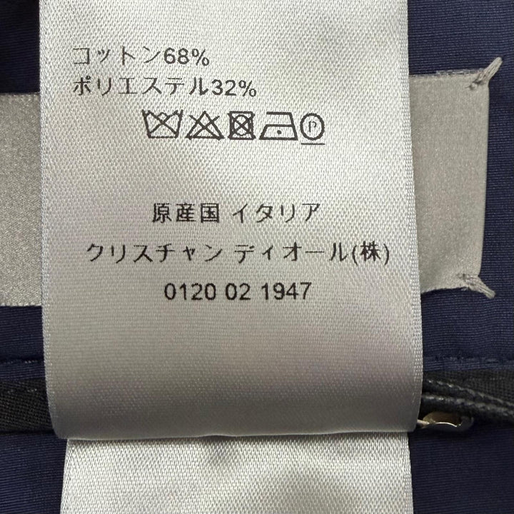 Pristine DIOR Pants Logo belt tapered pants Navy cotton mens 48 113C126A5034