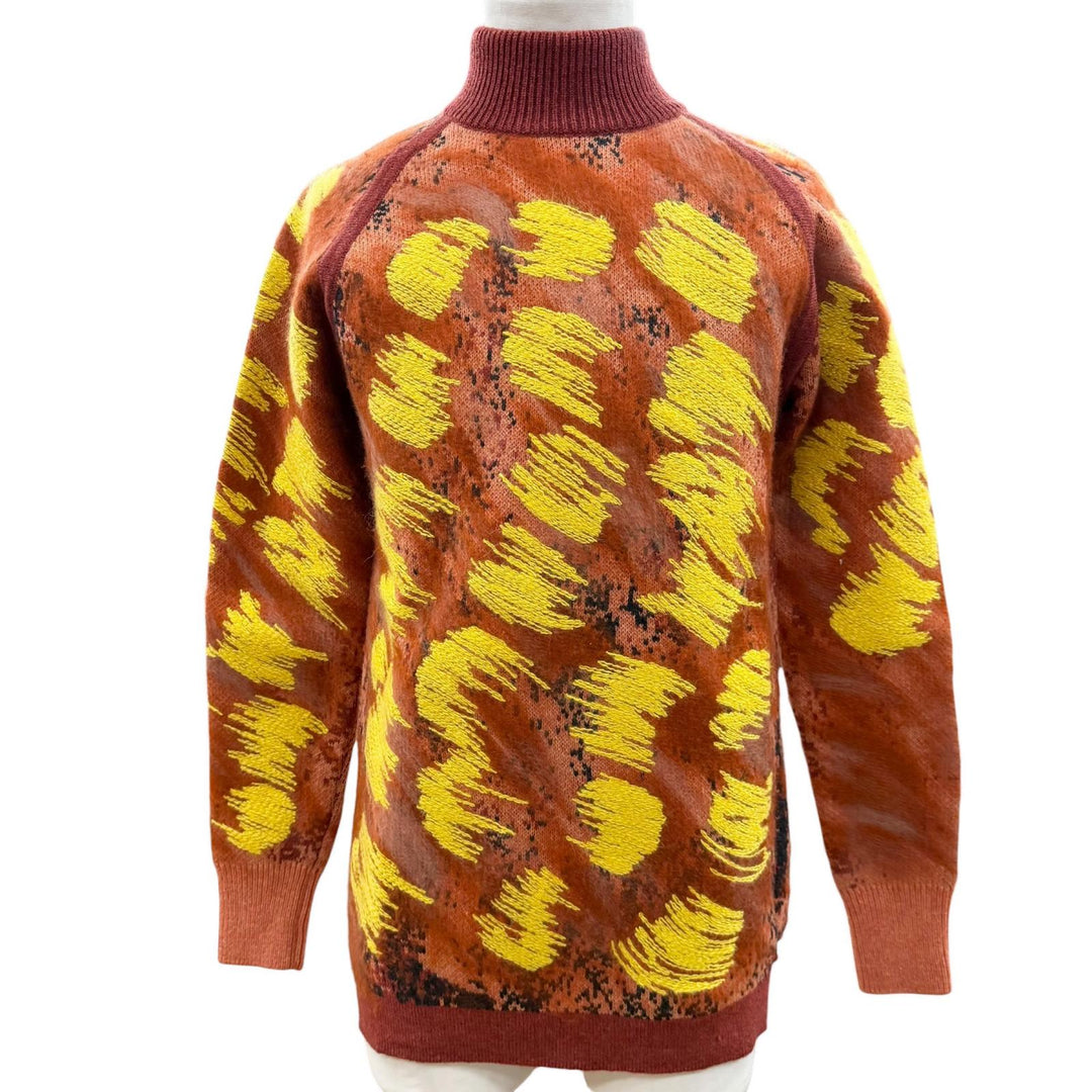 Excellent DIOR sweater Orange series wool mens XS 143M643AT279