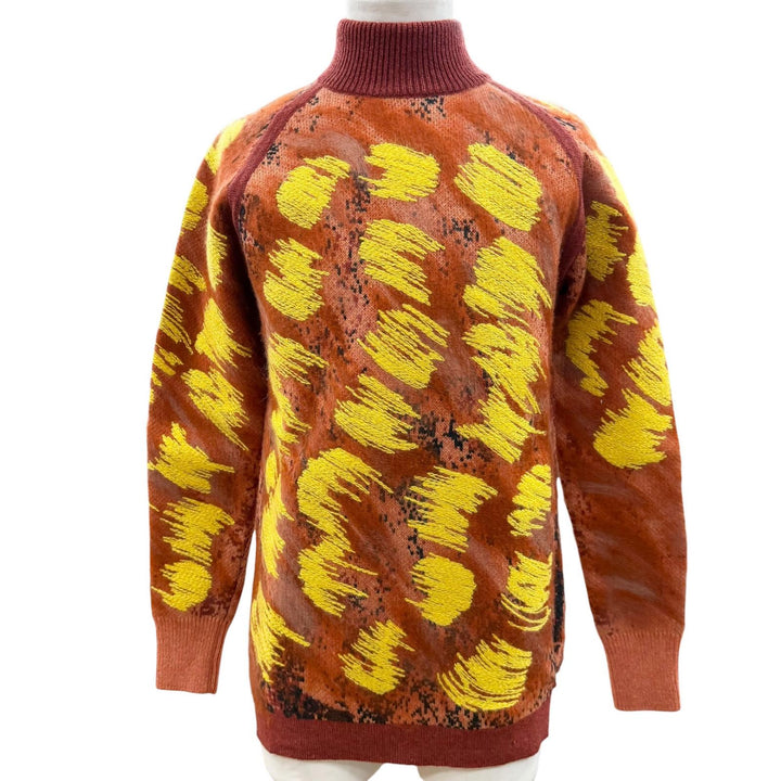 Excellent DIOR sweater Orange series wool mens XS 143M643AT279