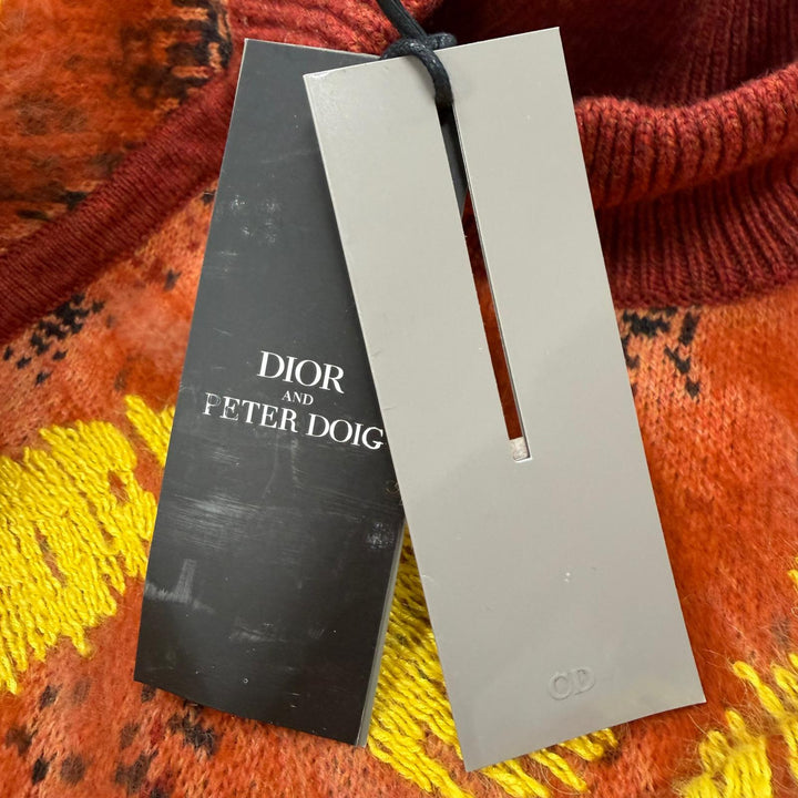 Excellent DIOR sweater Orange series wool mens XS 143M643AT279
