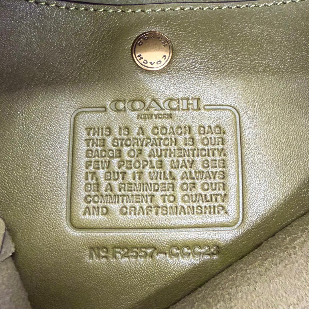 Excellent COACH Shoulder Bag Bleecker Bucket Bag Natural grain leather CCC23