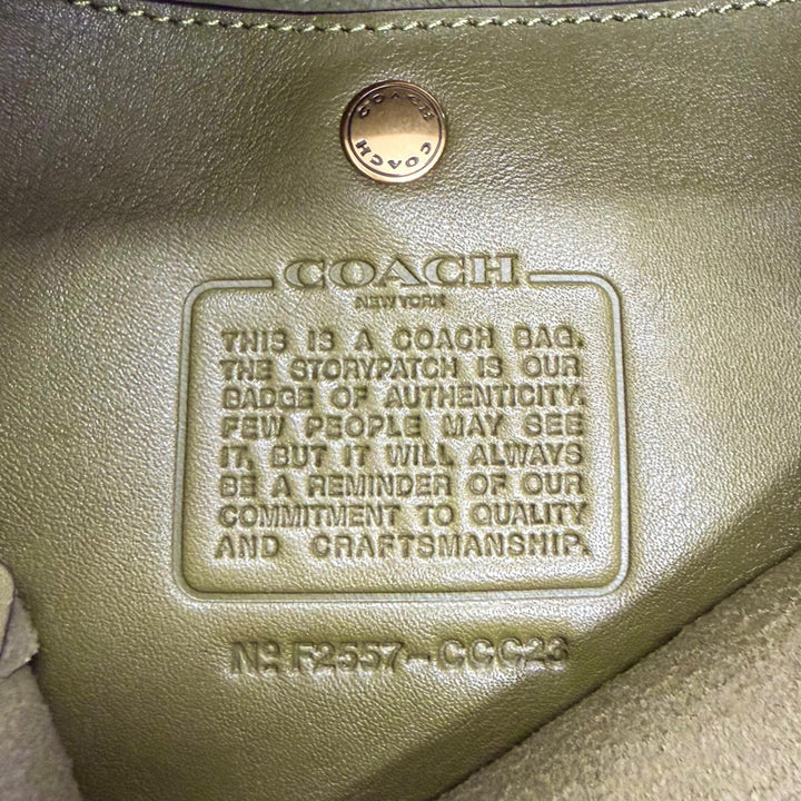 Excellent COACH Shoulder Bag Bleecker Bucket Bag Natural grain leather CCC23