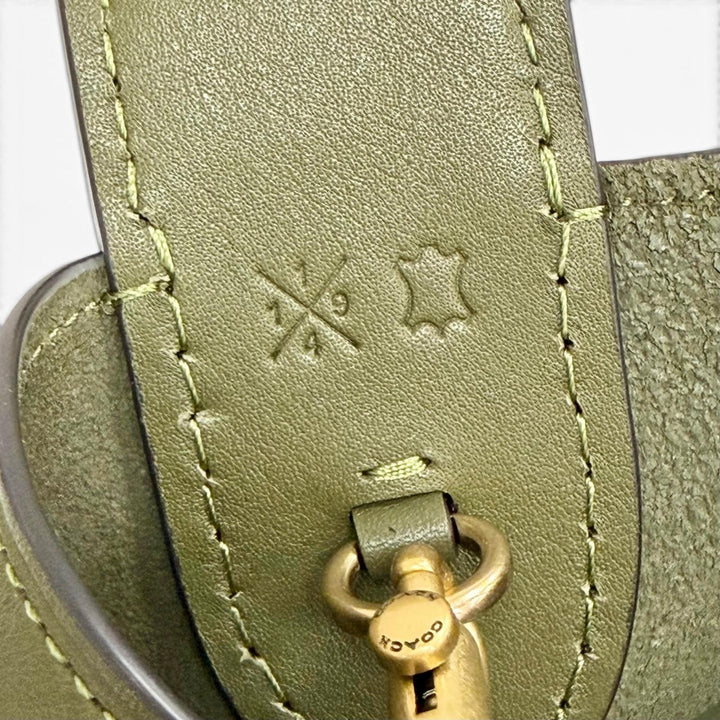 Excellent COACH Shoulder Bag Bleecker Bucket Bag Natural grain leather CCC23