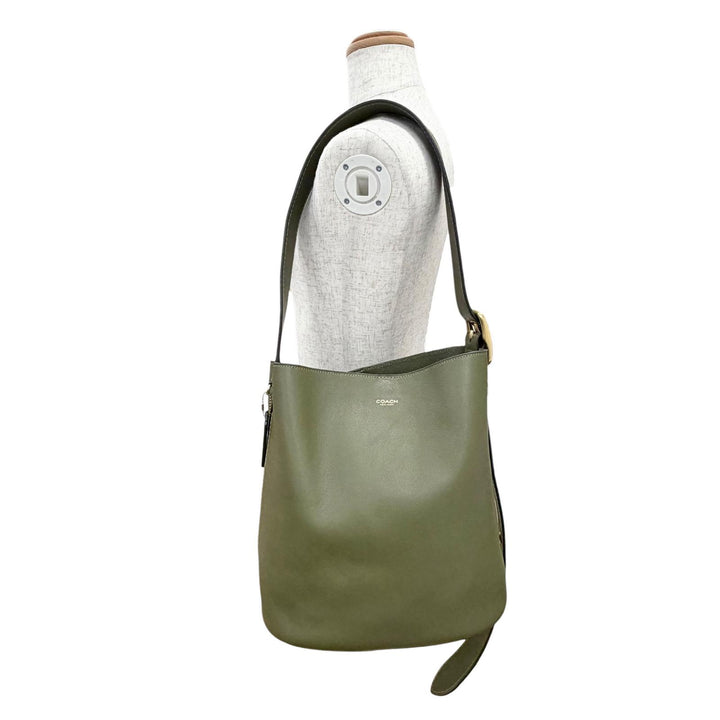 Excellent COACH Shoulder Bag Bleecker Bucket Bag Natural grain leather CCC23