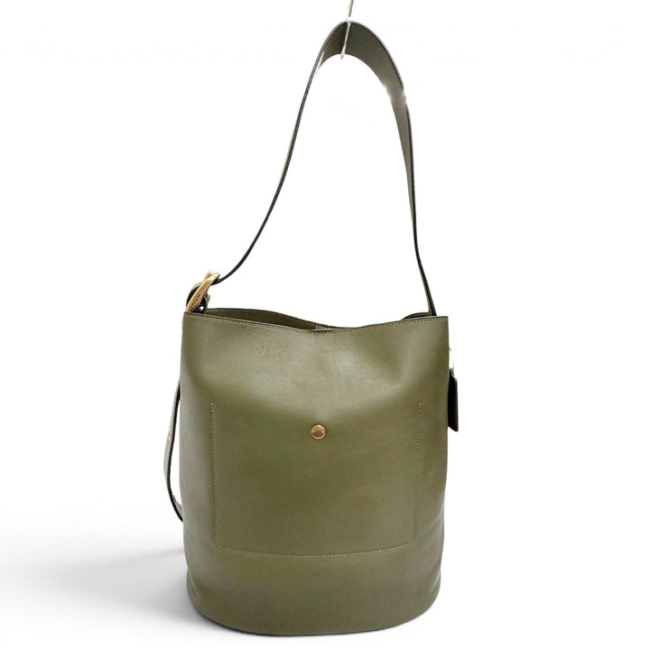 Excellent COACH Shoulder Bag Bleecker Bucket Bag Natural grain leather CCC23