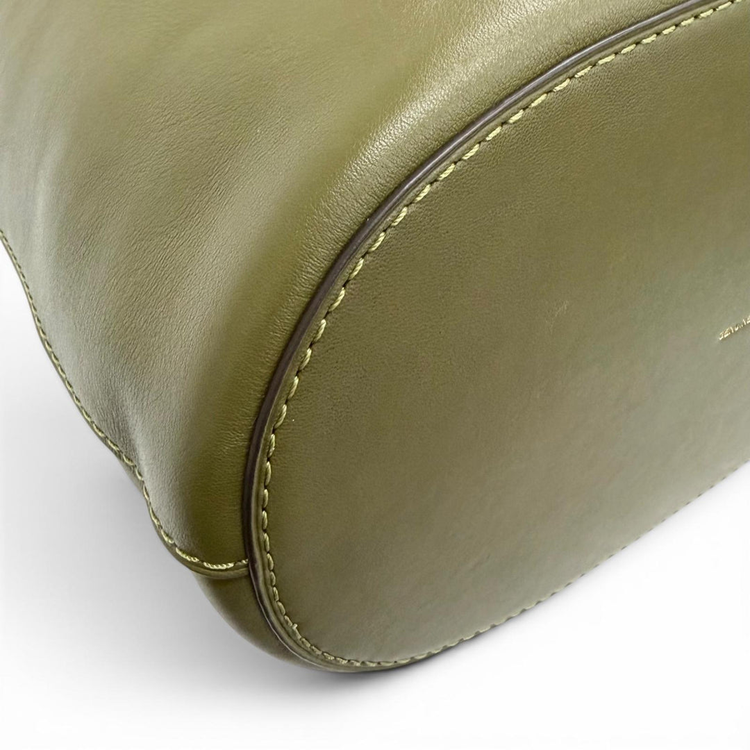 Excellent COACH Shoulder Bag Bleecker Bucket Bag Natural grain leather CCC23