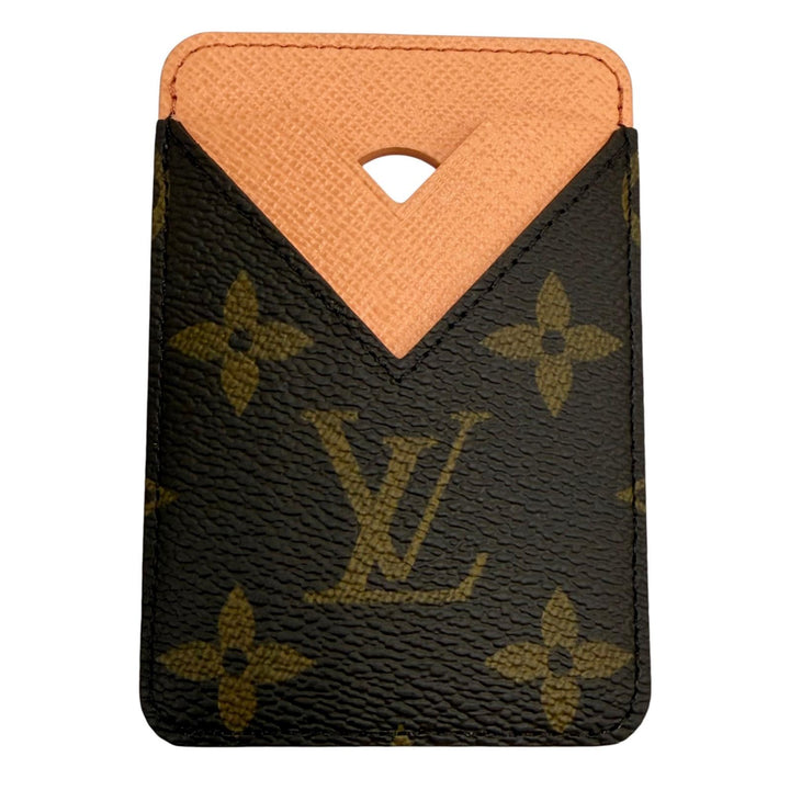 Pristine LOUIS VUITTON Porte Cartes・Magnets Orange Monogram canvas M25871