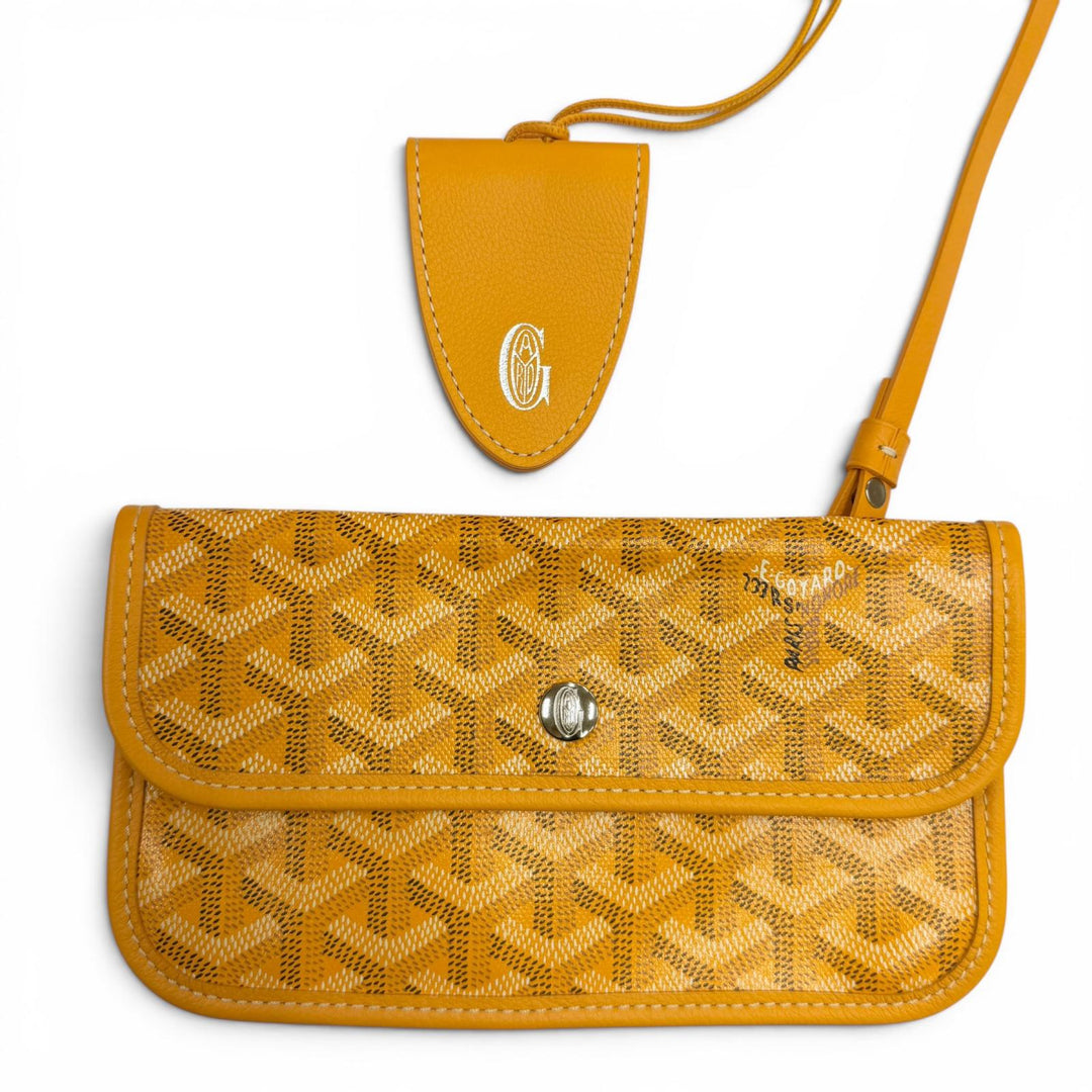 Pristine GOYARD Tote Bag Saint Louis GM yellow PVC processing