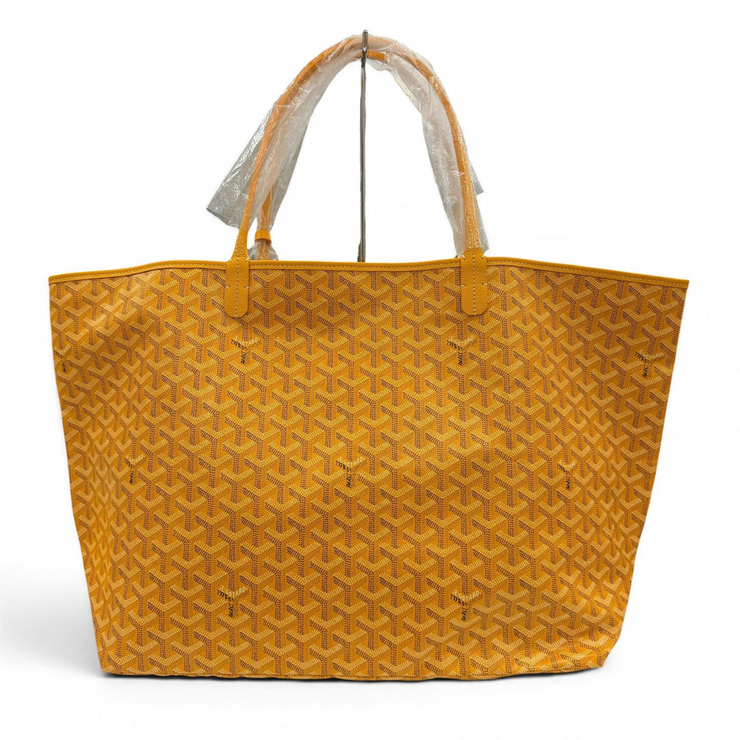 Pristine GOYARD Tote Bag Saint Louis GM yellow PVC processing