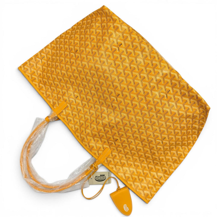 Pristine GOYARD Tote Bag Saint Louis GM yellow PVC processing