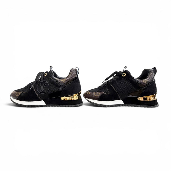 Excellent LOUIS VUITTON sneakers black Suede leather Women 36