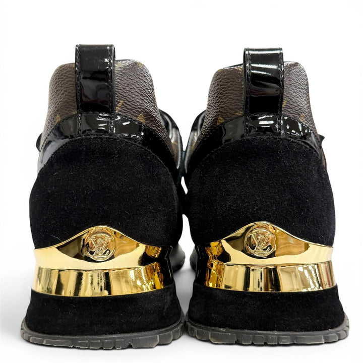 Excellent LOUIS VUITTON sneakers black Suede leather Women 36