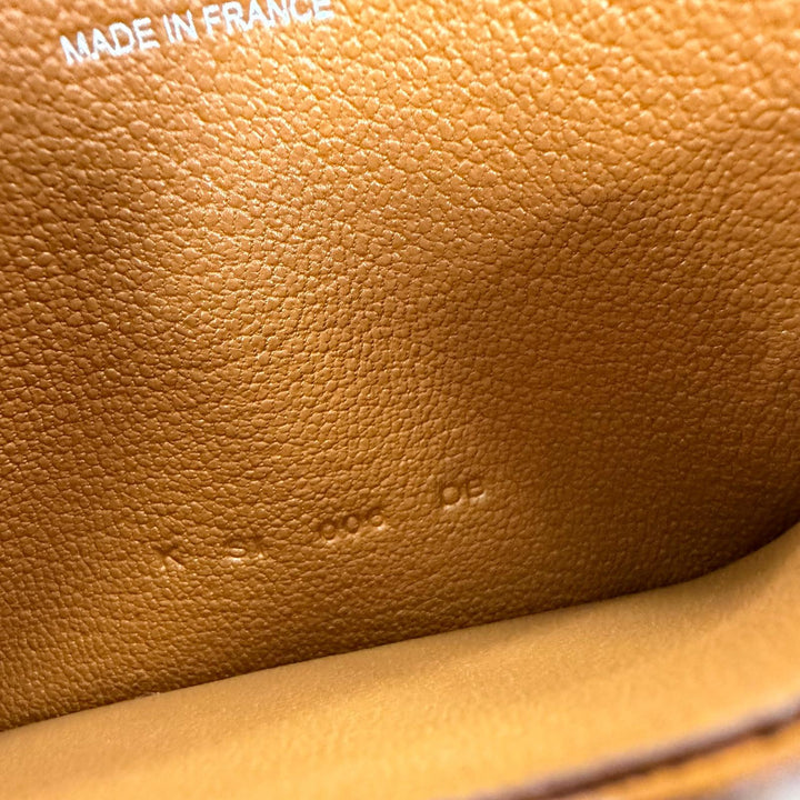 Pristine HERMES Card Case Zip Angor Chaine d'Ancre Pass Case Card Holder