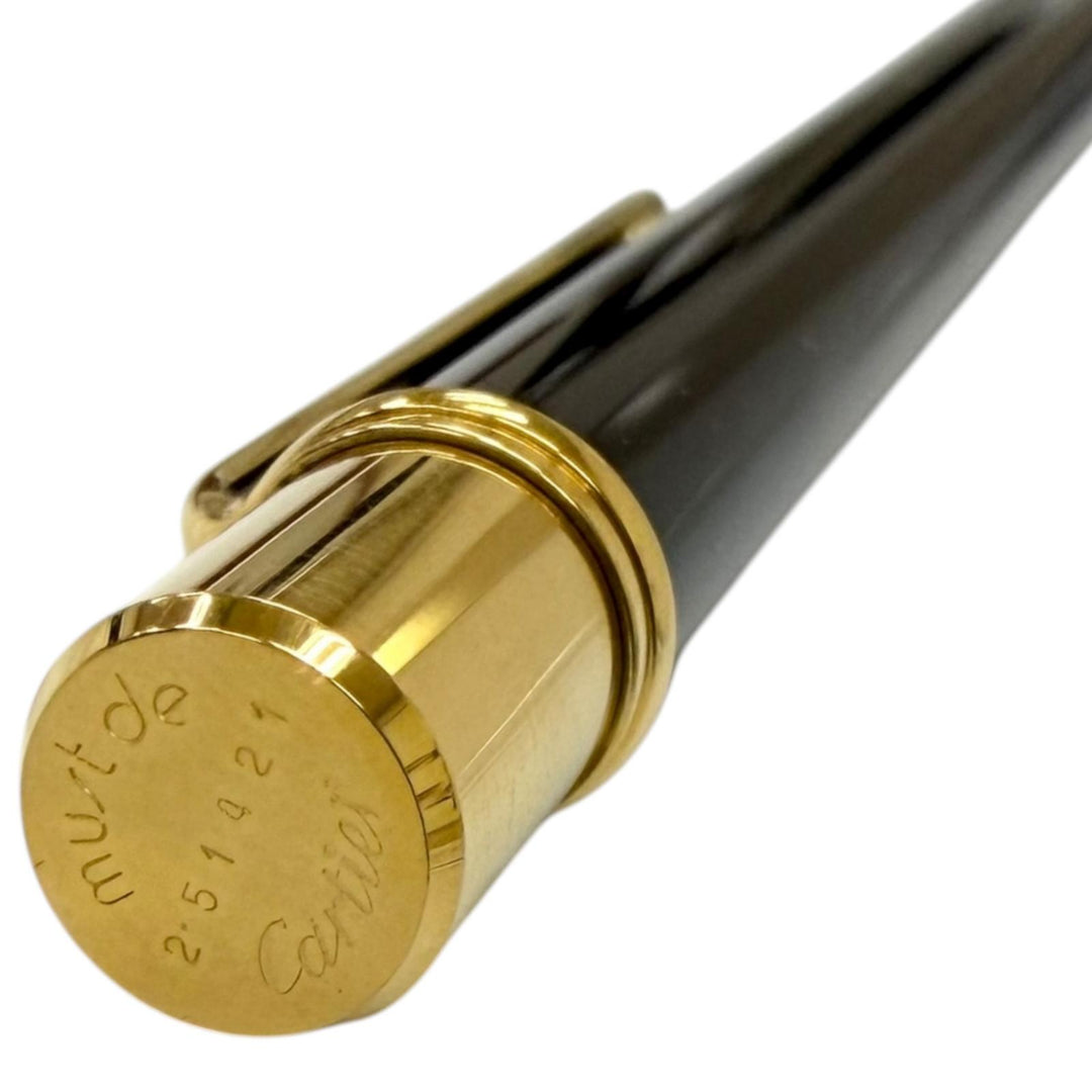 Pristine Cartier Ballpoint pen Must de Cartier Twist type black mens