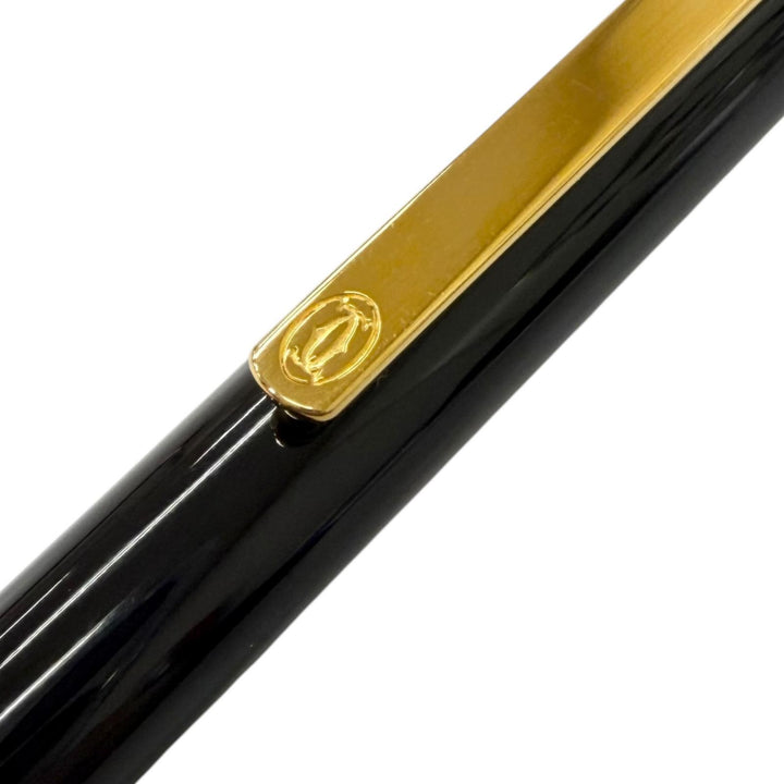 Pristine Cartier Ballpoint pen Must de Cartier Twist type black mens