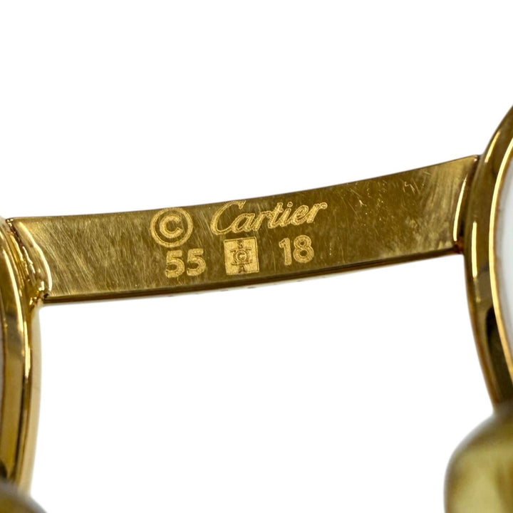 Very Good Cartier Glasses Trinity gold Blue Gemstone mens