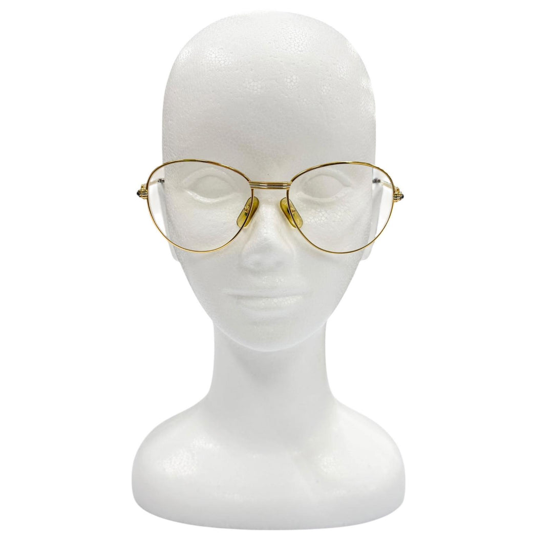 Very Good Cartier Glasses Trinity gold Blue Gemstone mens