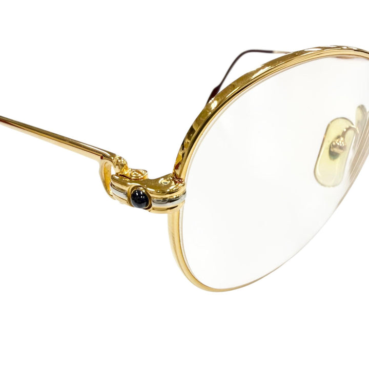 Very Good Cartier Glasses Trinity gold Blue Gemstone mens