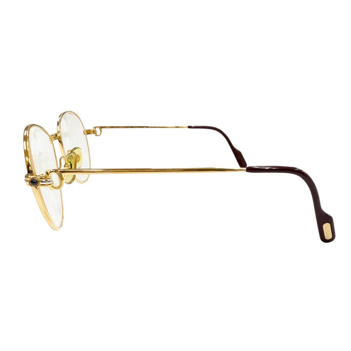 Very Good Cartier Glasses Trinity gold Blue Gemstone mens