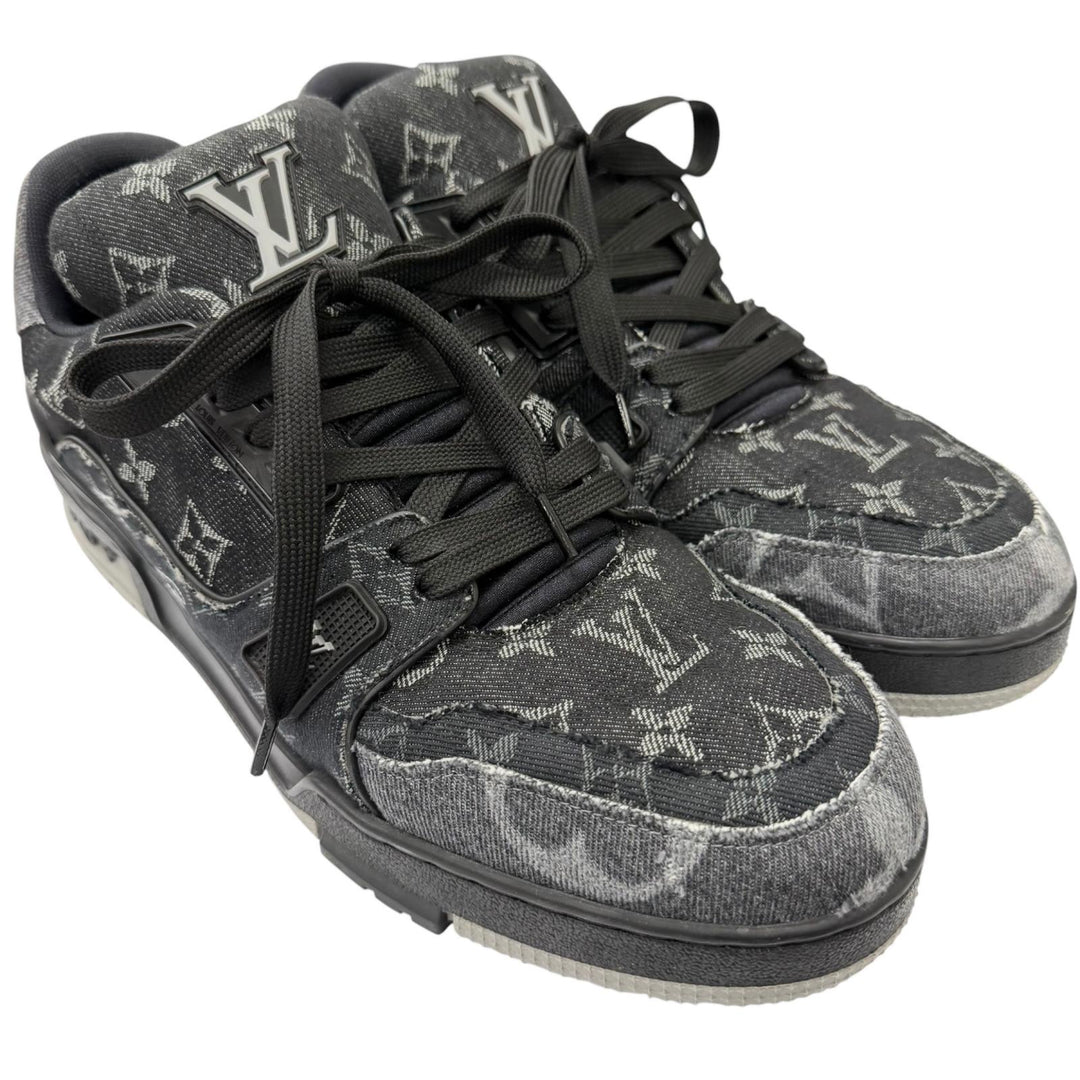 Excellent LOUIS VUITTON Low cut sneakers Monogram denim mens 9.5