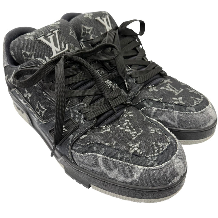 Excellent LOUIS VUITTON Low cut sneakers Monogram denim mens 9.5