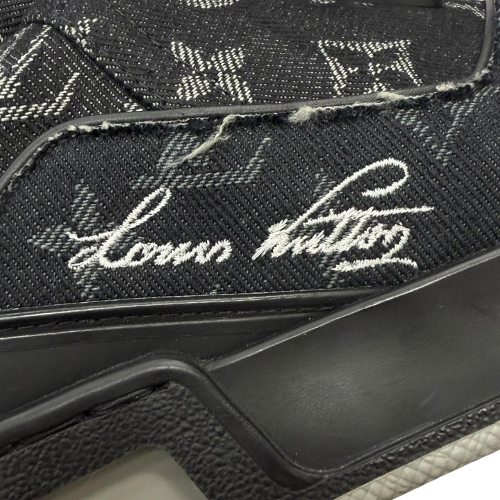 Excellent LOUIS VUITTON Low cut sneakers Monogram denim mens 9.5