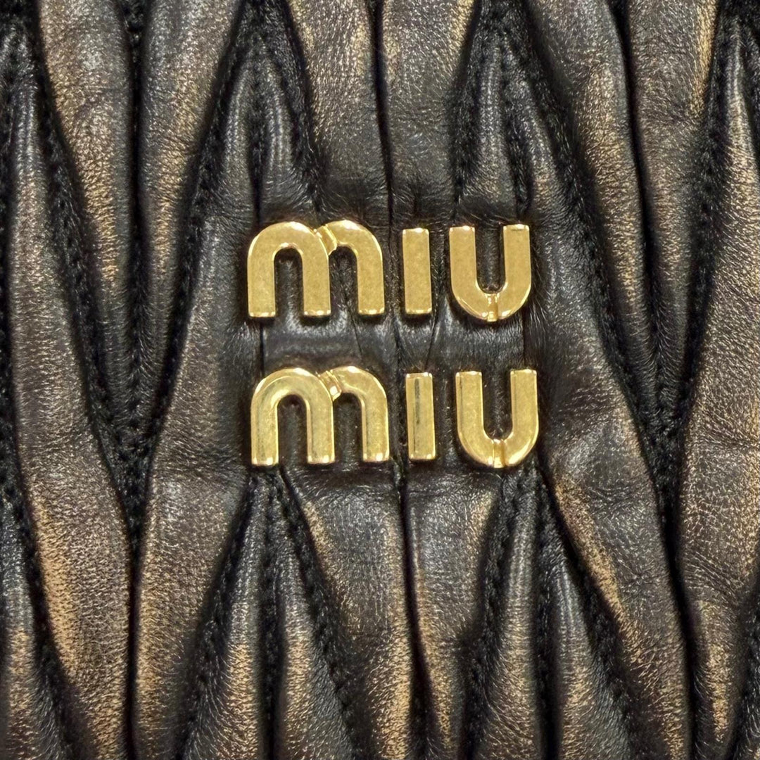 Excellent MIUMIU Shoulder Bag Wonder matelassé leather hobo bag leather Women