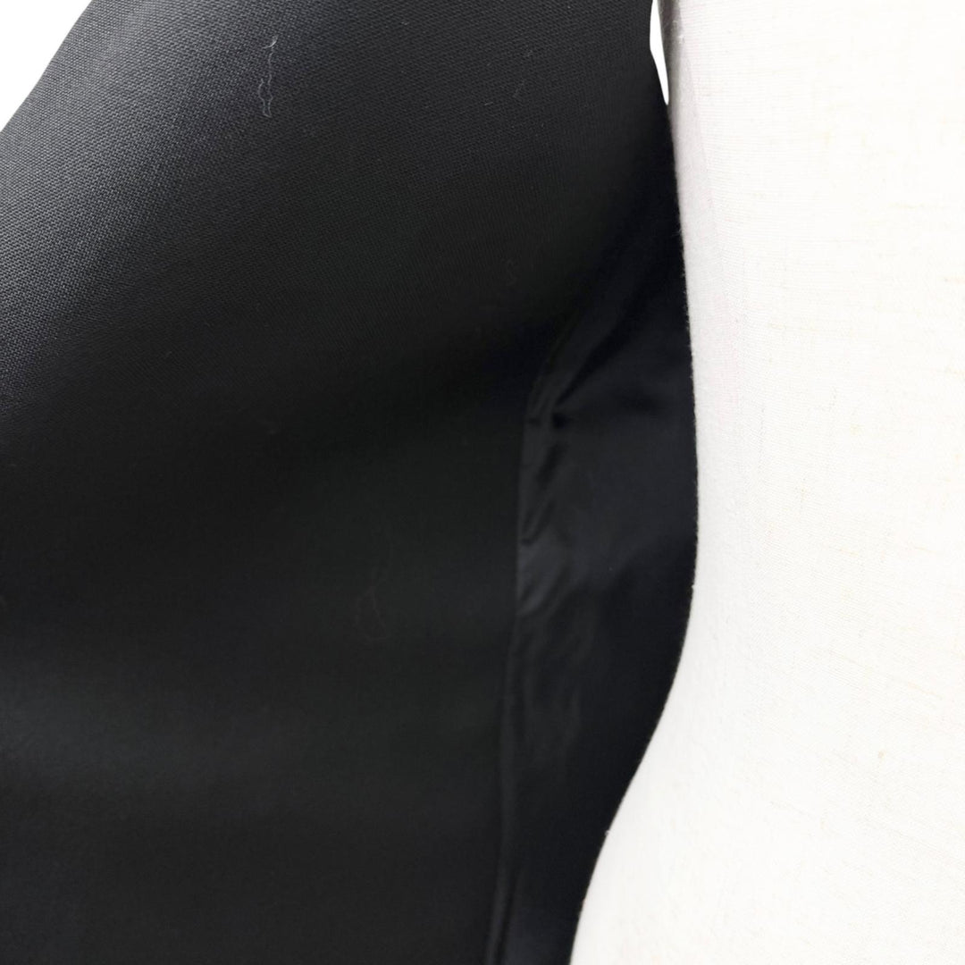 Excellent Dior HOMME Best Long vest black wool mens 44