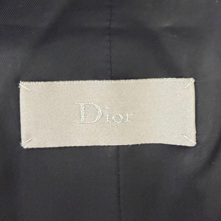 Excellent Dior HOMME Best Long vest black wool mens 44