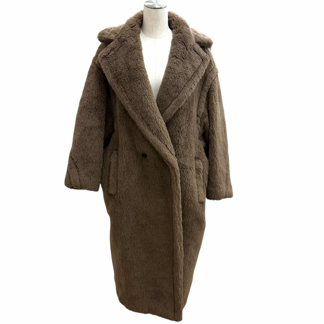 Excellent Max Mara coat Teddy Bear Icon Coat Logo button alpaca XS 101615136