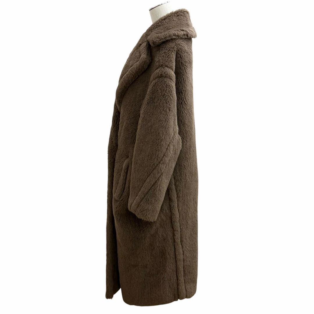 Excellent Max Mara coat Teddy Bear Icon Coat Logo button alpaca XS 101615136