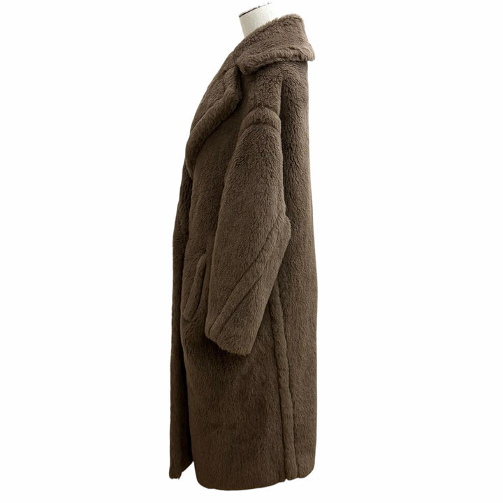Excellent Max Mara coat Teddy Bear Icon Coat Logo button alpaca XS 101615136